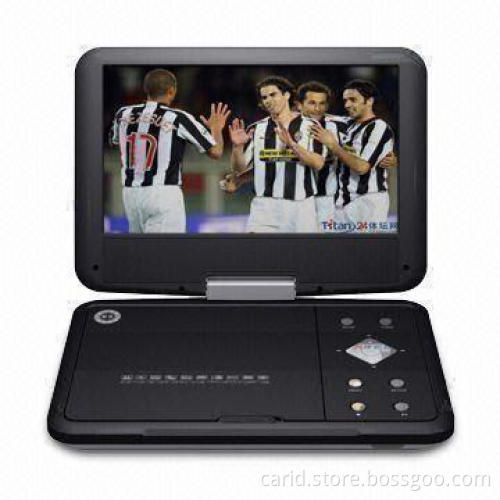 9-inch Portable DVD Player, 2 x 1.5W Stereo Audio Output, Full-function Remote Control